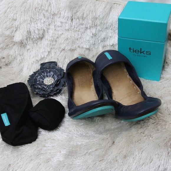 Tieks Shoes - Tieks by Gavrieli California Navy Blue Flats 7